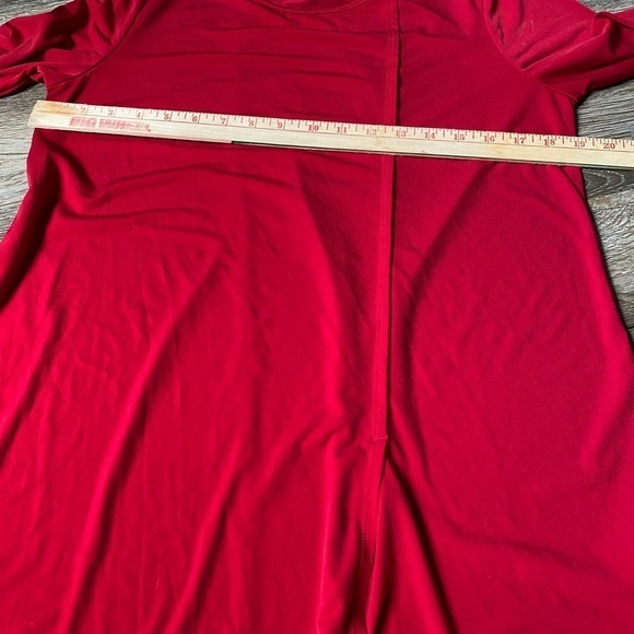 Chico’s Dress Women’s  Size M (1) Red Long Sleeve PullOver - Picture 6 of 7